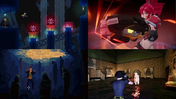 Four indie games I covered in 2025. Clockwise from top left: Mostly Games' Peppered, Ethereal Fish Studio's Star Fire: Eternal Cycle, Powerhoof's The Drifter, Vincent Adinolfi's Heartworm